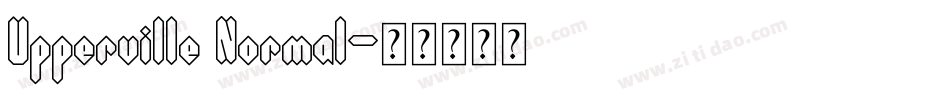 Upperville Normal字体转换